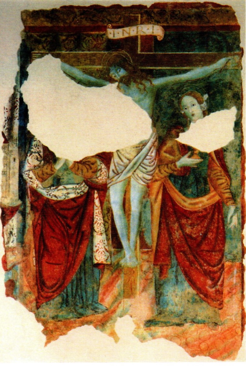 Affresco della Crocifissione nella chiesa parrocchiale di San Nicolò di Bari a Poggio San Marcello